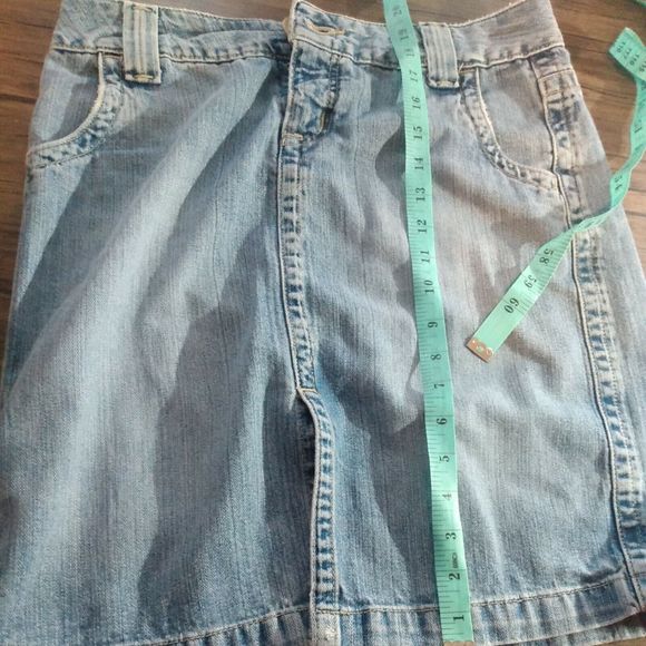 Hydraulic jeans Size 5/6 Jean Skirt Distressed skirt 90s Y2K... - Picture 9 of 10